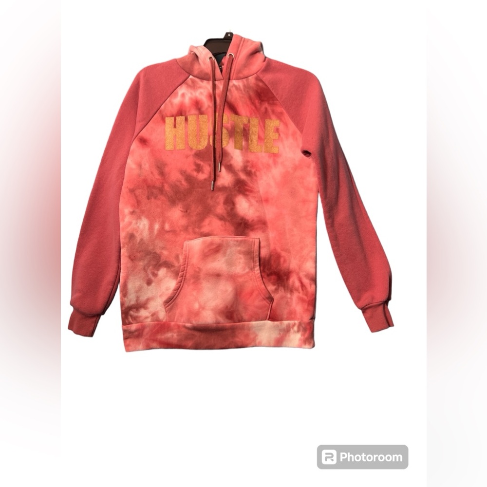 Tie dye pink hoodie